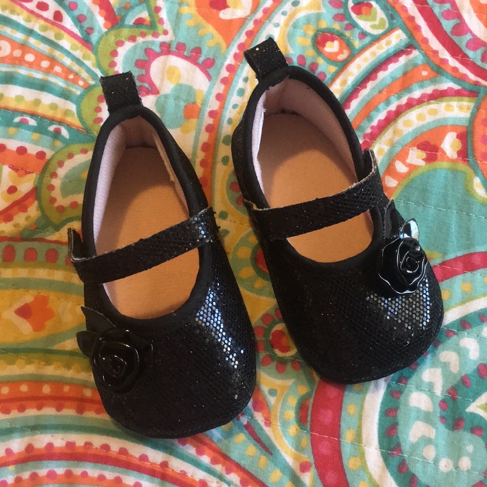 Sparkly Black  Mary Janes